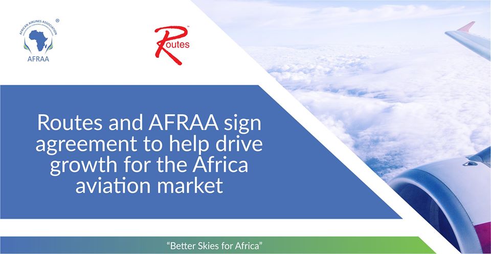 Routes and AFRAA sign agreement to help drive growth for the Africa aviation market
